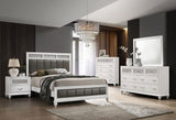 Barzini 5-piece Queen Panel Bedroom Set White