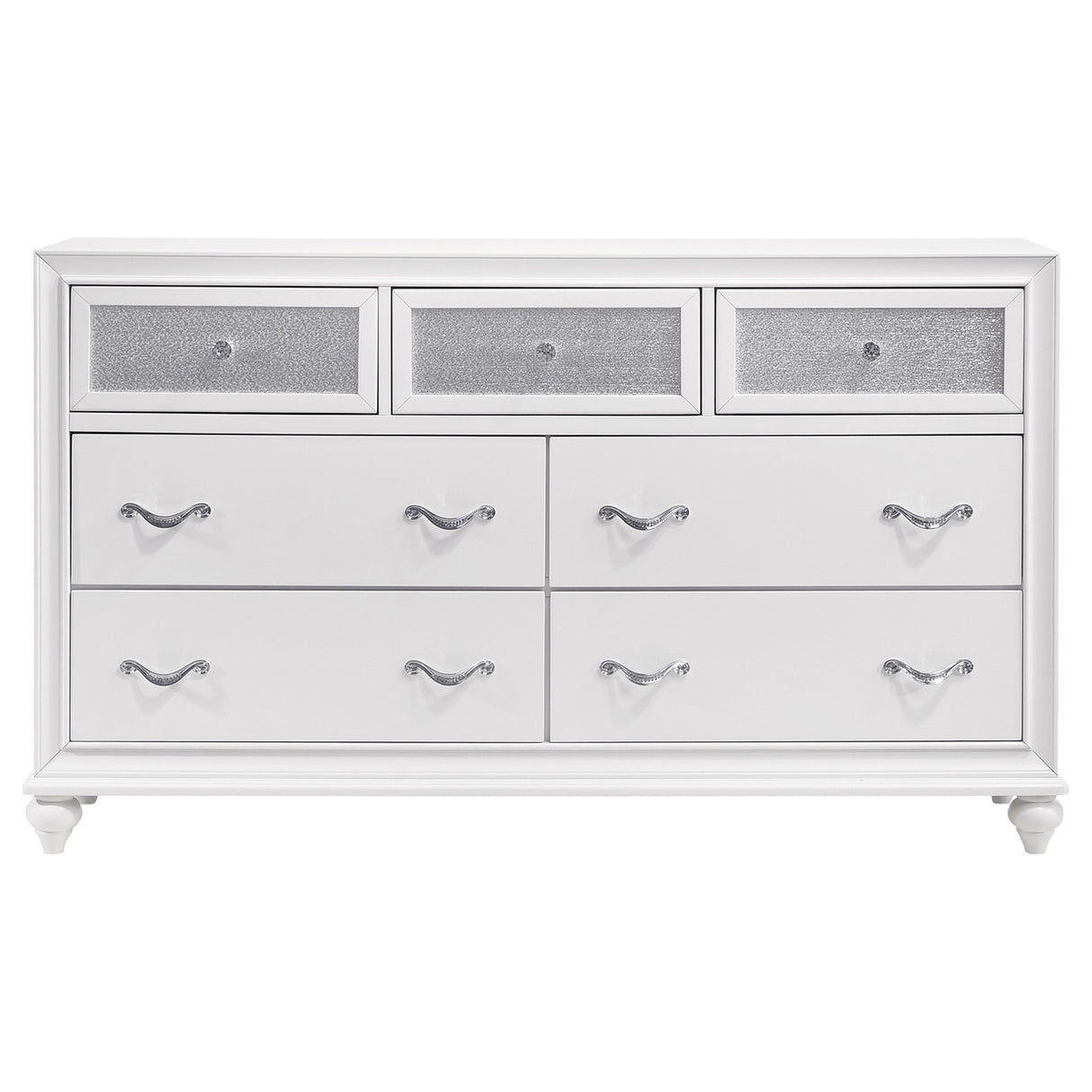 Barzini 5-piece Queen Panel Bedroom Set White