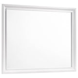 Barzini Rectangle Dresser Mirror White