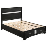 Miranda 4-piece Full Storage Bedroom Set Black