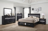 Miranda Contemporary Black Eastern King Four-Piece Set