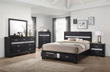 Miranda Contemporary Black Eastern King Four-Piece Set