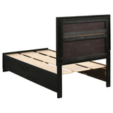 Miranda 4-piece Twin Storage Bedroom Set Black