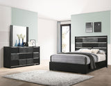 Blacktoft 4-piece Eastern King Panel Bedroom Set Black