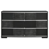 Blacktoft 4-piece Eastern King Panel Bedroom Set Black