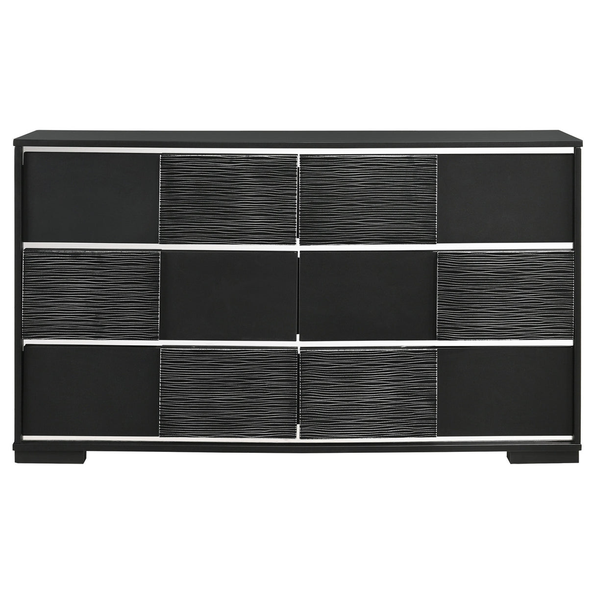 Blacktoft 5-piece Eastern King Panel Bedroom Set Black