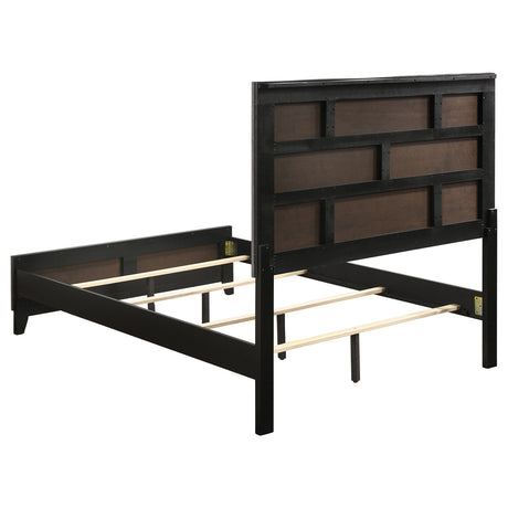 Watson Bedroom Set Grey Oak and Black