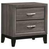 Watson Bedroom Set Grey Oak and Black