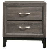 Watson Bedroom Set Grey Oak and Black