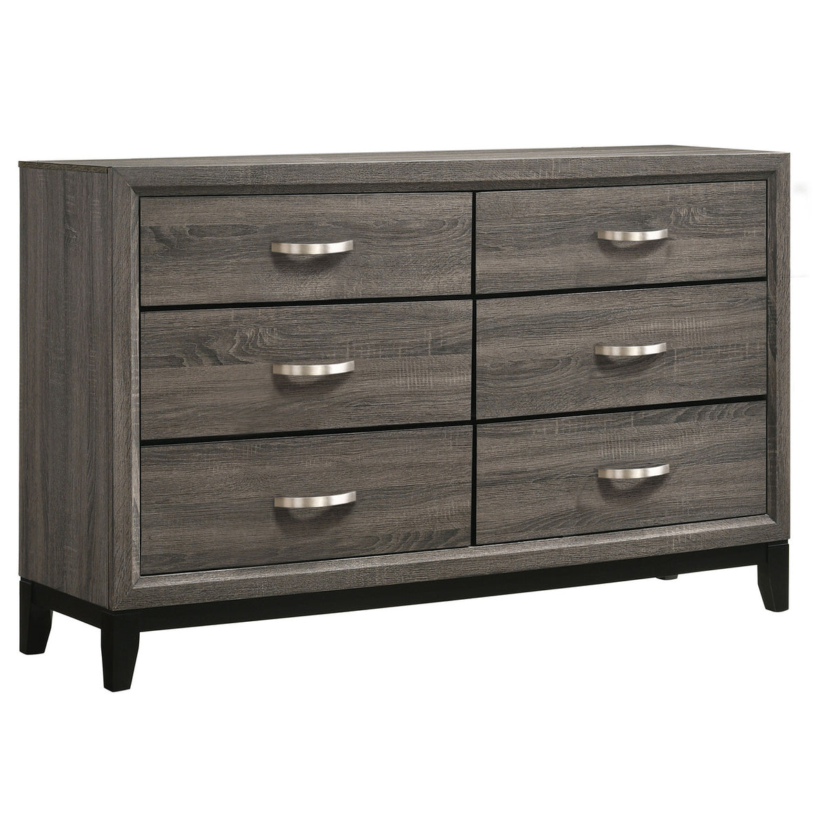 Watson Bedroom Set Grey Oak and Black