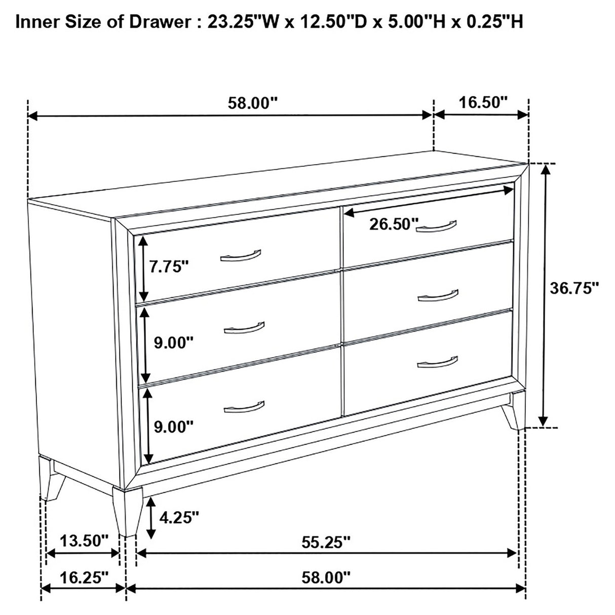 Watson Bedroom Set Grey Oak and Black