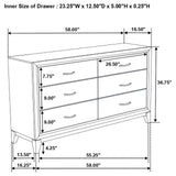 Watson California King Panel Bedroom Set Grey Oak and Black