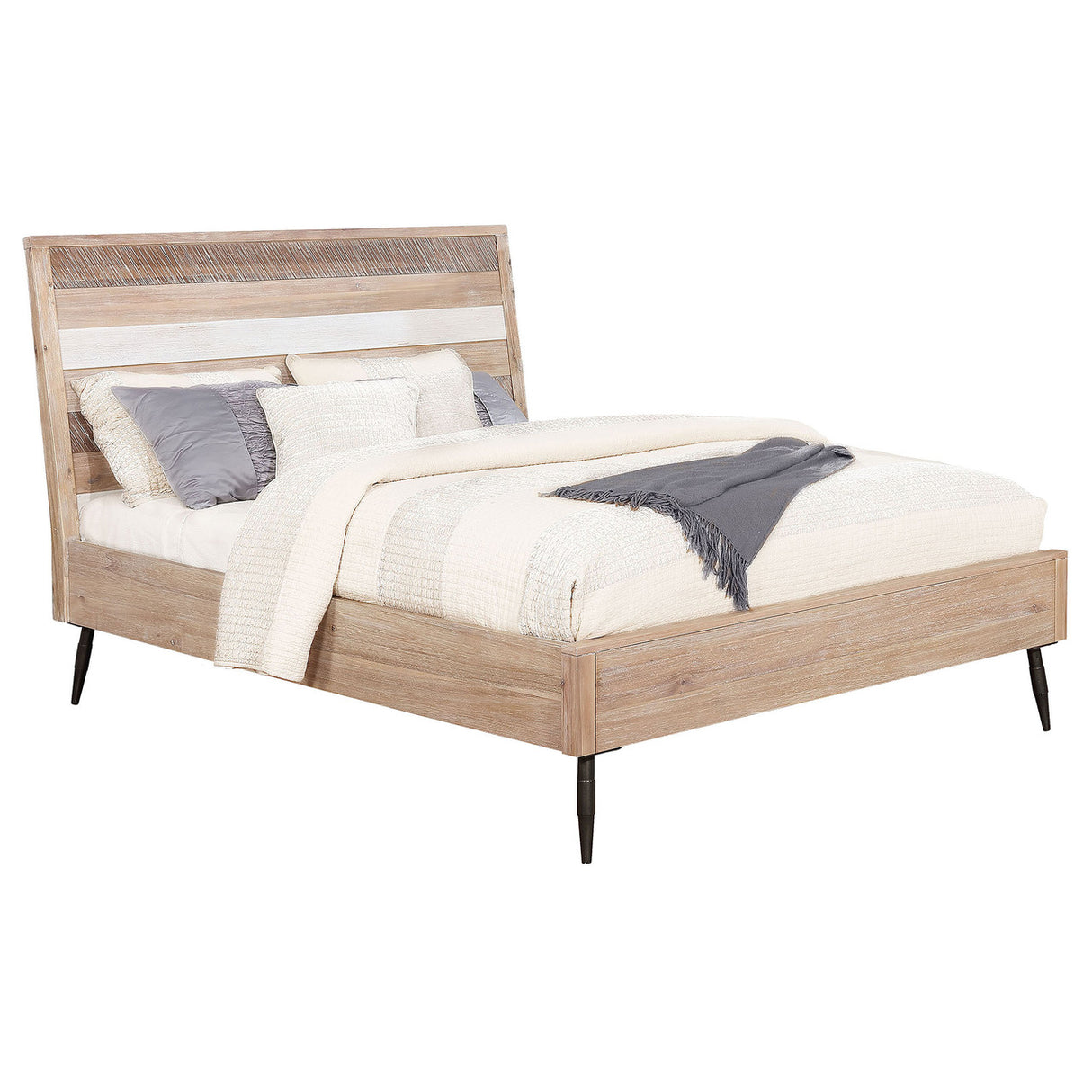 Marlow Eastern King Platform Bed Rough Sawn Multi