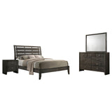 Serenity 4-piece Full Sleigh Bedroom Set Mod Grey