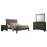 Serenity 4-piece Eastern King Sleigh Bedroom Set Mod Grey