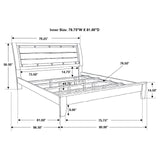 Serenity 4-piece Eastern King Sleigh Bedroom Set Mod Grey