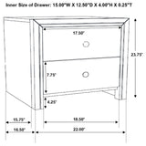 Serenity 4-piece Eastern King Sleigh Bedroom Set Mod Grey