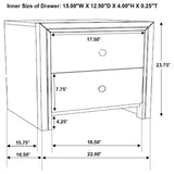 Serenity 4-piece Queen Sleigh Bedroom Set Mod Grey