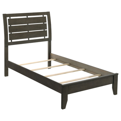 Serenity 4-piece Twin Sleigh Bedroom Set Mod Grey