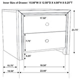 Serenity 4-piece Twin Sleigh Bedroom Set Mod Grey