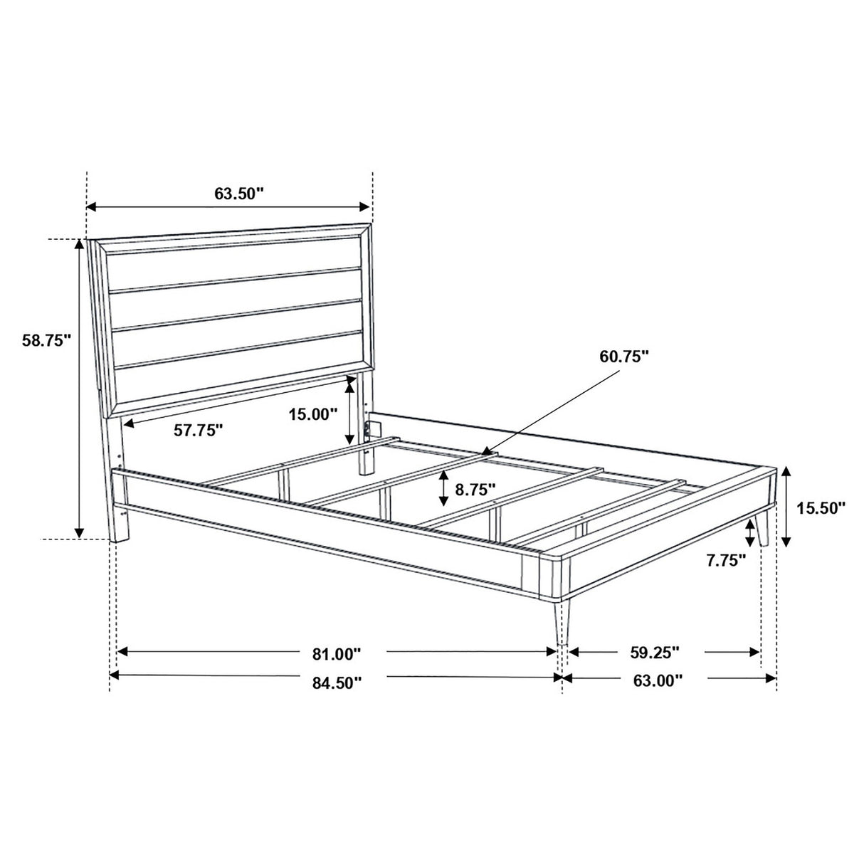 Ramon 4-piece Queen Panel Bedroom Set Metallic Sterling