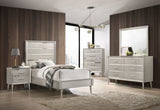 Ramon 4-piece Twin Panel Bedroom Set Metallic Sterling