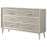 Ramon 6-drawer Dresser Metallic Sterling