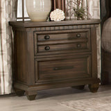 Bennington Rectangular 2-drawer Nightstand Acacia Brown