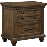 Bennington Rectangular 2-drawer Nightstand Acacia Brown