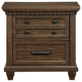 Bennington Rectangular 2-drawer Nightstand Acacia Brown