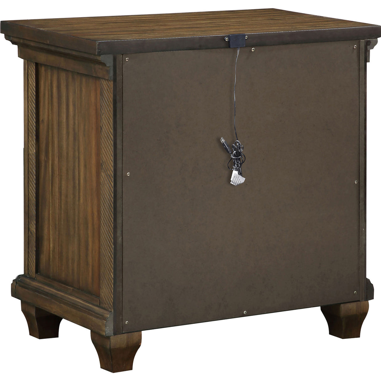 Bennington Rectangular 2-drawer Nightstand Acacia Brown