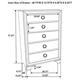 Salford 5-piece Queen Bedroom Set Metallic Sterling