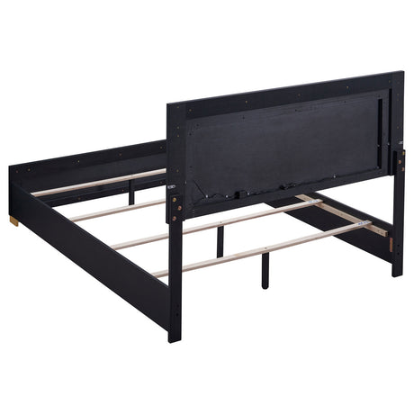 Marceline 4-piece Full Bedroom Set with LED Headboard Black