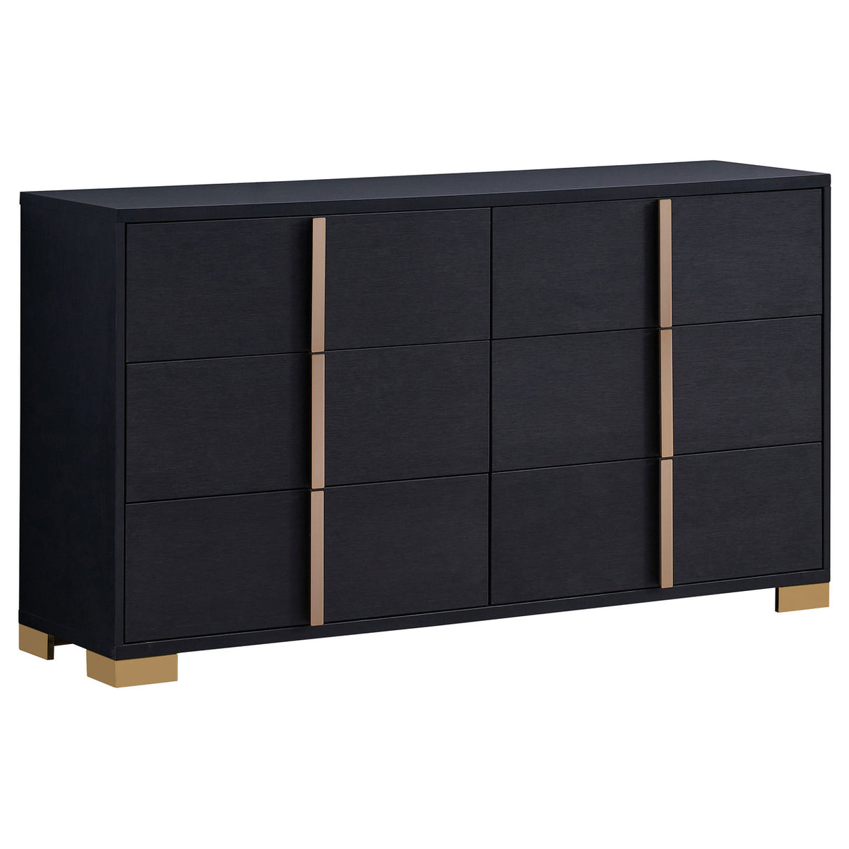 Marceline 4-piece Full Bedroom Set with LED Headboard Black