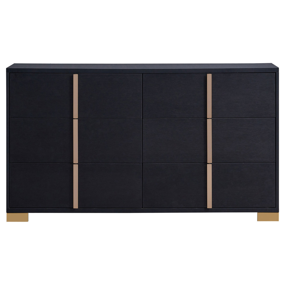 Marceline 4-piece Full Bedroom Set with LED Headboard Black