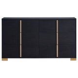 Marceline 4-piece Full Bedroom Set with LED Headboard Black