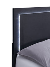 Marceline 4-piece Full Bedroom Set with LED Headboard Black