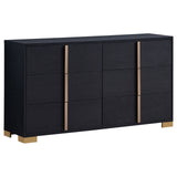 Marceline 5-piece Full Bedroom Set with LED Headboard Black