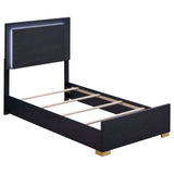 Marceline 4-piece Twin Bedroom Set with LED Headboard Black