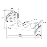 Manchester Bedroom Set with Upholstered Arched Headboard Wheat