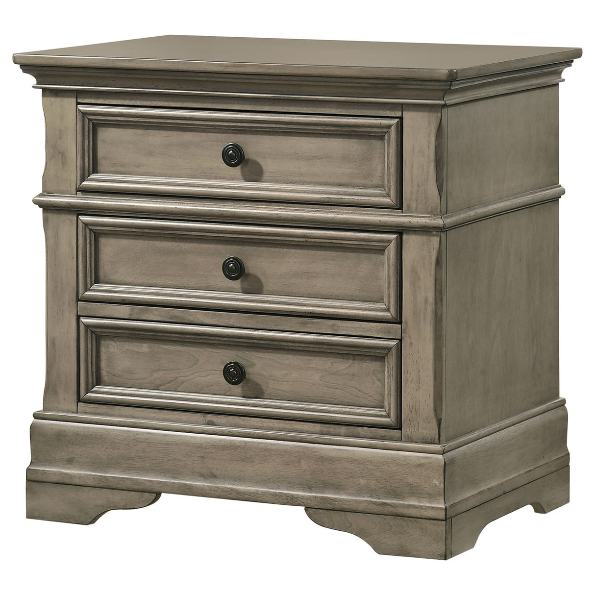 Manchester 3-drawer Nightstand Wheat