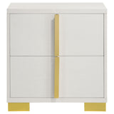 Marceline 2-drawer Nightstand White