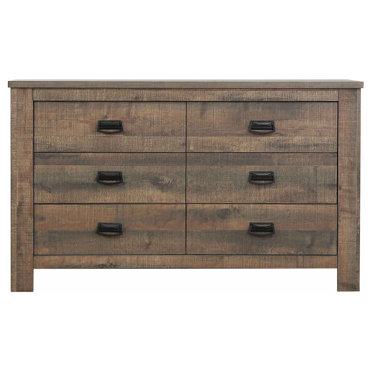 Frederick California King Sleigh Bedroom Set Weathered Oak