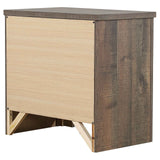 Frederick 2-drawer Nightstand Weathered Oak