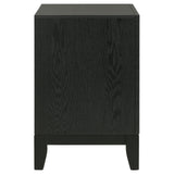 Valencia 2-drawer Nightstand Light Brown and Black