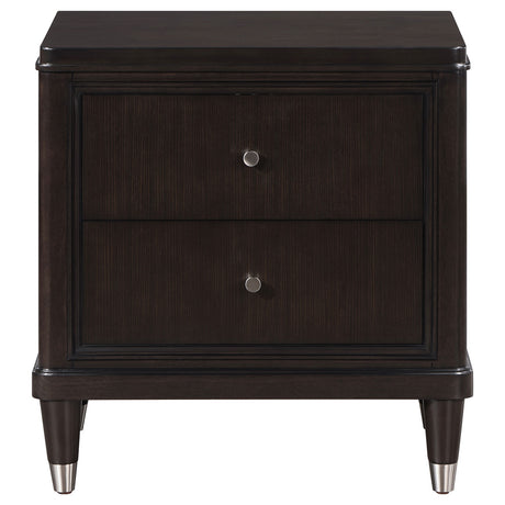 Emberlyn 2-drawer Nightstand Bedside Table Brown