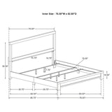 Sidney 4-piece Eastern King Panel Bedroom Set Rustic Pine