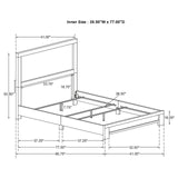 Sidney 4-piece Twin Panel Bedroom Set Rustic Pine