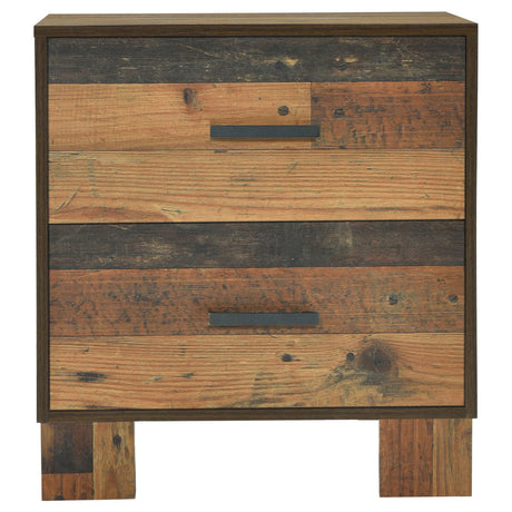 Sidney 2-drawer Nightstand Rustic Pine