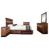 Winslow 5-piece Eastern King Storage Bedroom Set Smokey Walnut